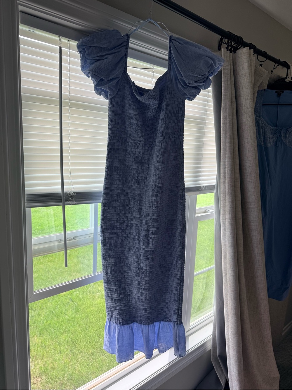 Baltic Born Light Blue Smocked Tank Dress
